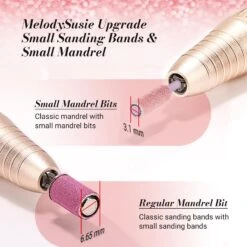 Professional Small Sanding Bands 50 Pcs 25 Professional Small Sanding Bands 50 Pcs -Melody Susie 180GritPink 04