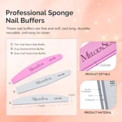 9Pcs Nail Files And Buffers Set - 100/180 Grit 12 9Pcs Nail Files And Buffers Set - 100/180 Grit -Melody Susie 1 11e890d2 6de6 44ab bcd4 db1792617718
