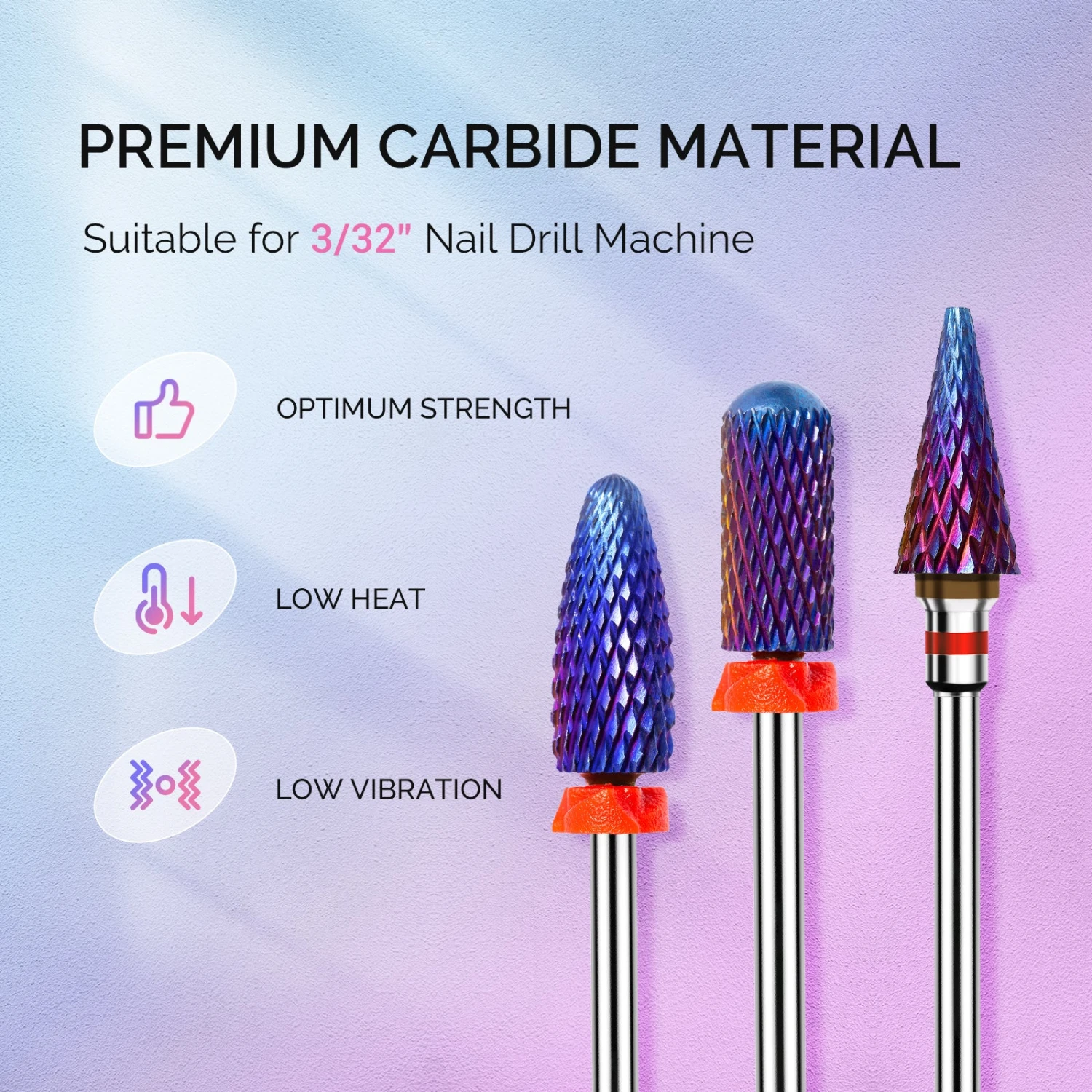 3Pcs Carbide Tungsten Nail Drill Bits Set 17 3Pcs Carbide Tungsten Nail Drill Bits Set - Image 15