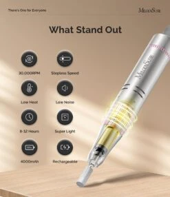 Manicure Beginner SC320F Nail Drill Kit - Rose Gold -Melody Susie 2 089aa437 5667 46ef b528 eb369cc4eb63