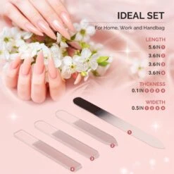 4Pcs Double Sided 360 Grit Glass Nail File Set -Melody Susie 2 4304183d 0140 4af5 8c64 ce5a7bdf2c4b
