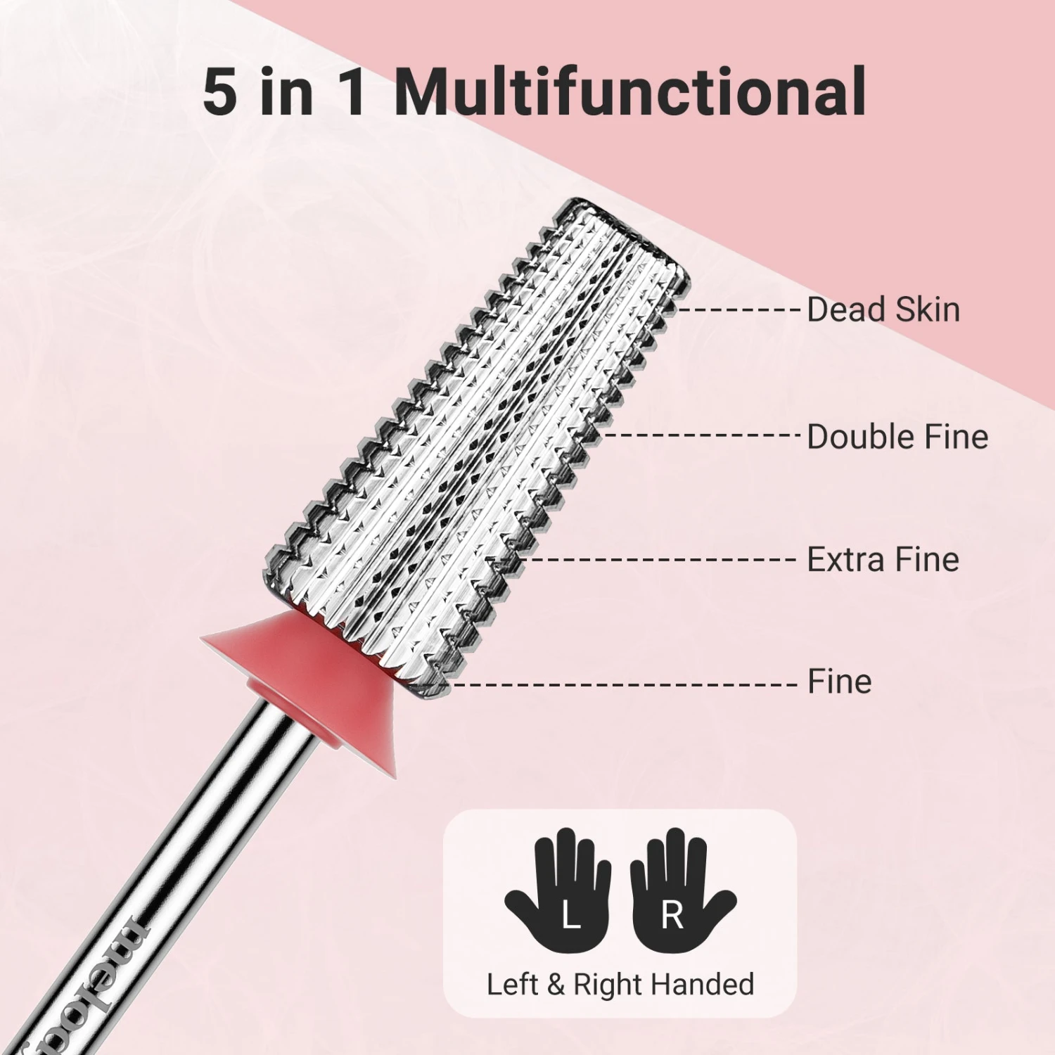 Tungsten Carbide Professional 5 In 1 Nail Drill Bits 4 Tungsten Carbide Professional 5 In 1 Nail Drill Bits - Image 2