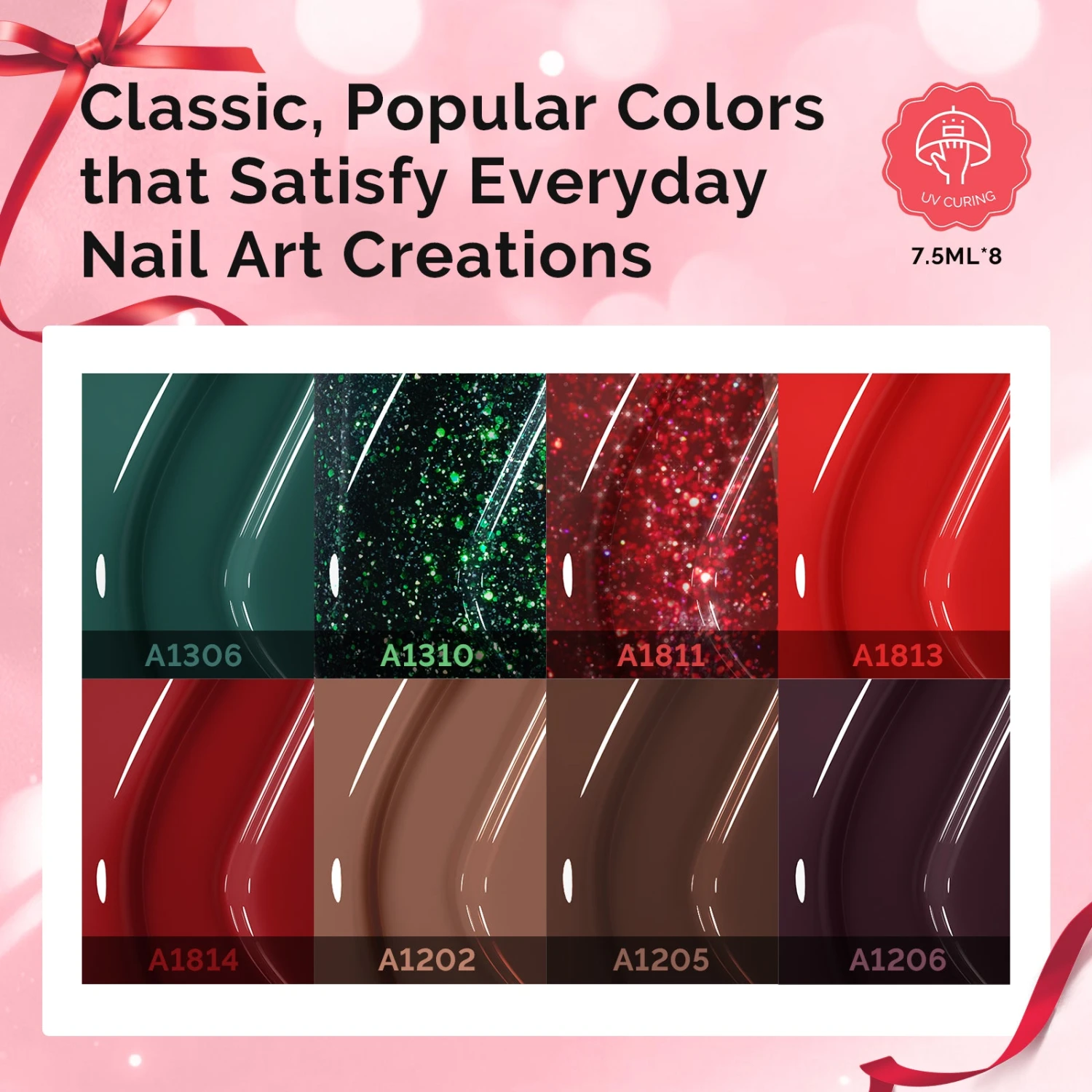 Gel Nail Polish Kit With UV Light P-PLUS30F 6 Gel Nail Polish Kit With UV Light P-PLUS30F - Image 4