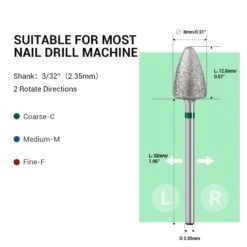 3Pcs 8mm Diamond Pedicure Cone Drill Bits Set 11 3Pcs 8mm Diamond Pedicure Cone Drill Bits Set -Melody Susie 2 bc5ecd12 97ac 40c0 8c66 23fa4c23a89c