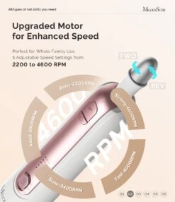 PC760G Manicure & Pedicure Nail Drill Kit 4600 RPM - Rose Gold -Melody Susie 2 fda1eda6 9472 476b 891e c6238d34104e