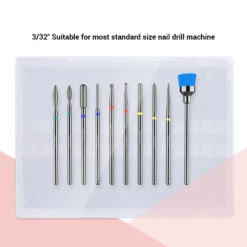 Diamond Cuticle Nail Drill Bits Set 10Pcs 13 Diamond Cuticle Nail Drill Bits Set 10Pcs -Melody Susie 36911c0904db1d481a24384dac5a57ea