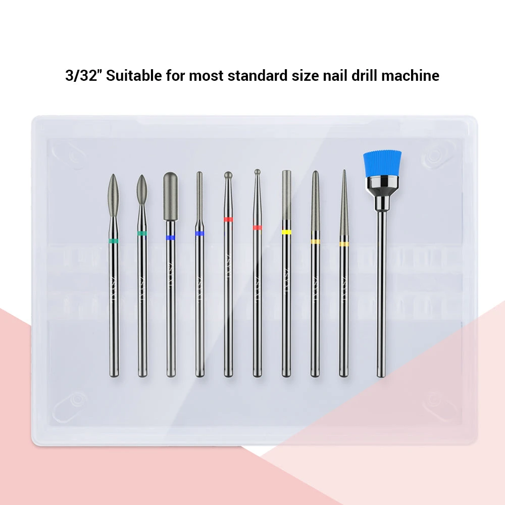 Diamond Cuticle Nail Drill Bits Set 10Pcs 6 Diamond Cuticle Nail Drill Bits Set 10Pcs - Image 4