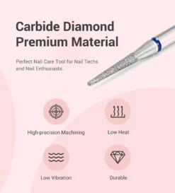 1.6mm Needle Shape Cuticle Clean Nail Drill Bit -Melody Susie 3 15c46672 0031 4bf9 b8a7 f7022a3fa954