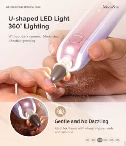 PC760G Manicure & Pedicure Nail Drill Kit 4600 RPM - Purple -Melody Susie 3 6be31a0c 431a 404c 952c c70ca8be11a7