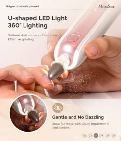 PC760G Manicure & Pedicure Nail Drill Kit 4600 RPM - Rose Gold -Melody Susie 3 86994574 7865 40ab a8a8 0f9bb944d351