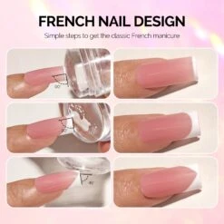 French Nail Stamper Kit 2PCS - Clear -Melody Susie 3 86a25e71 2e23 483a 9d17 7dd46081afee