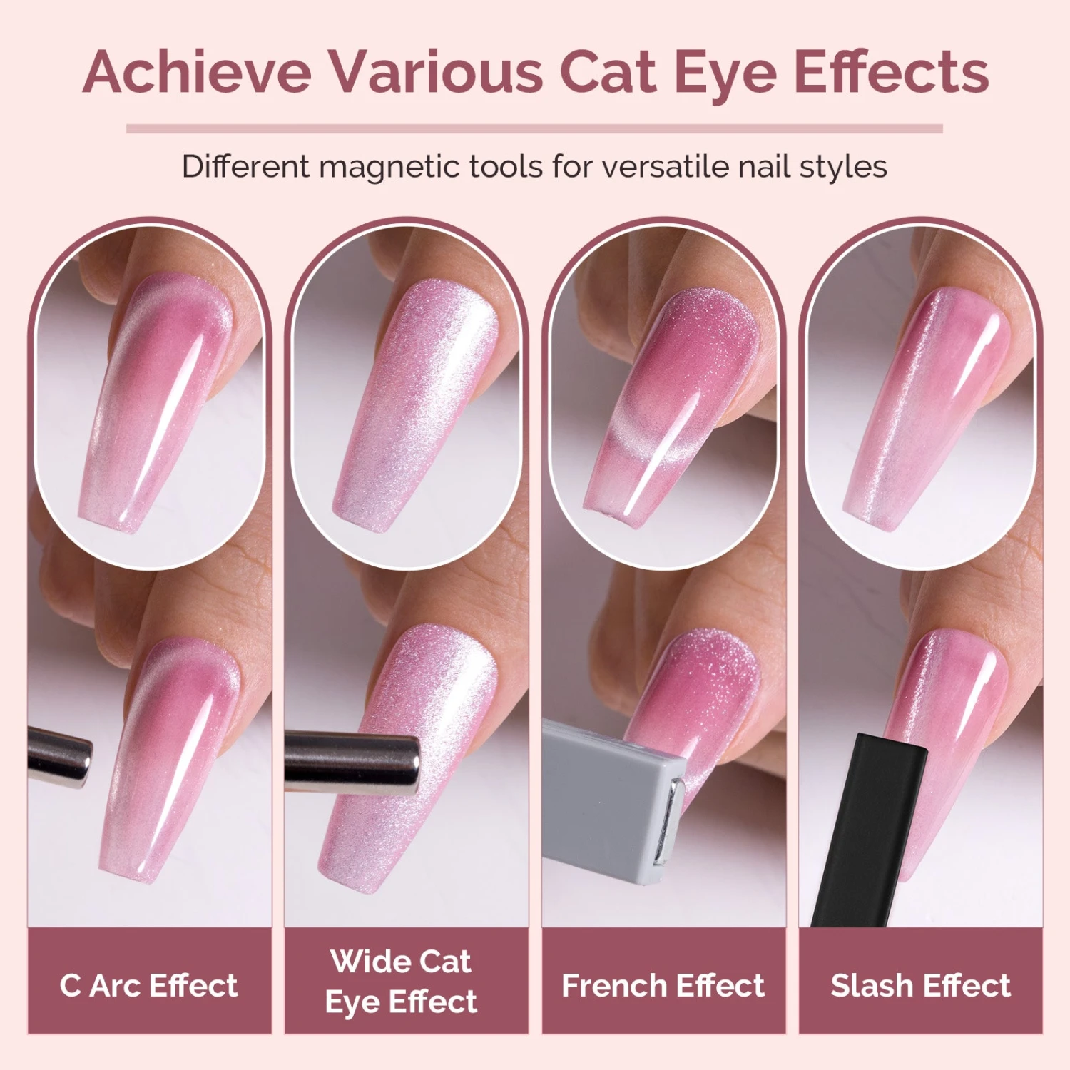 Cat Eye Gel Nail Polish Magnets Set 11 Pcs 5 Cat Eye Gel Nail Polish Magnets Set 11 Pcs - Image 3