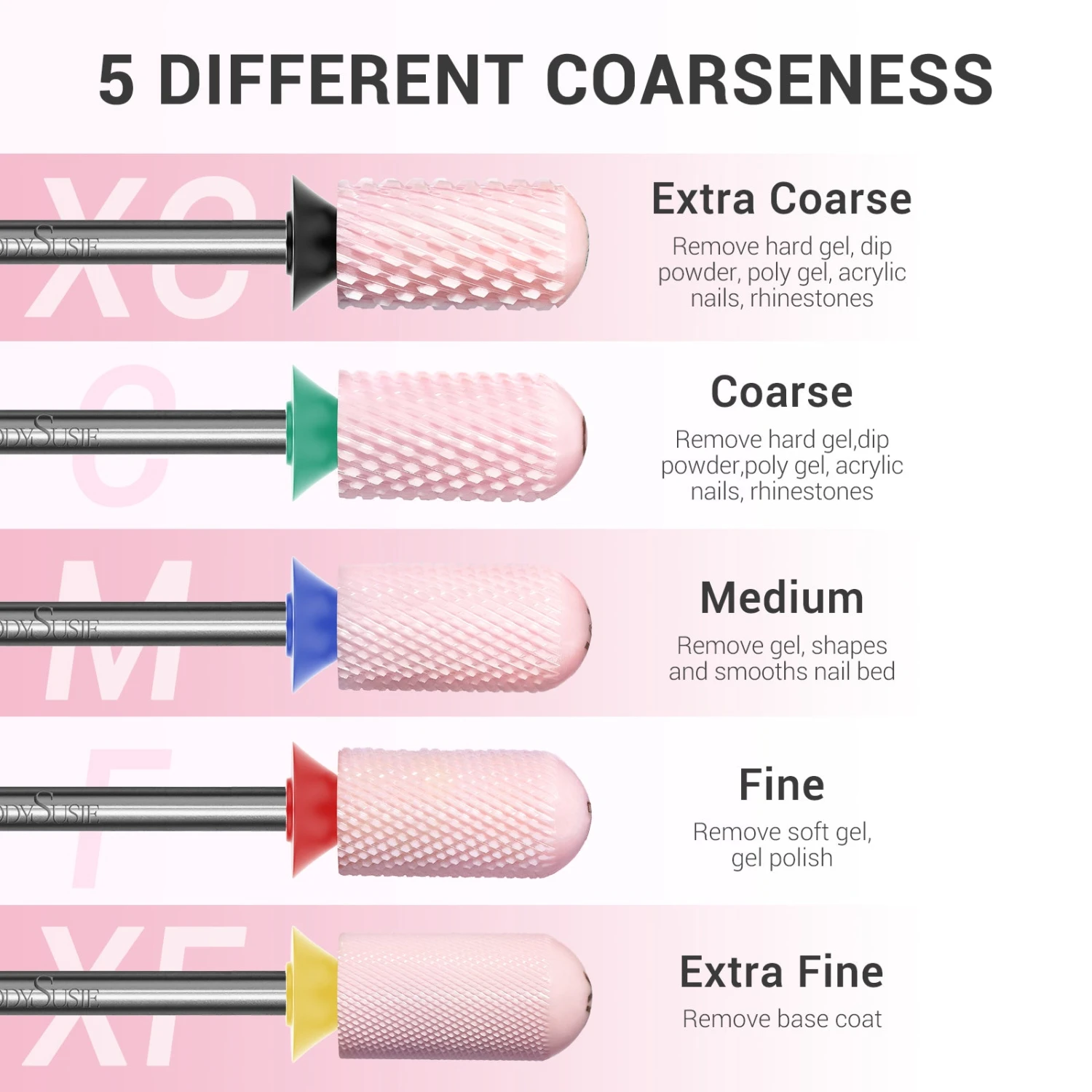 Smooth Round Top Large Barrel Ceramic Nail Drill Bit 6 Smooth Round Top Large Barrel Ceramic Nail Drill Bit - Image 4