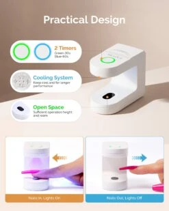 P-ART04G Rechargeable Mini LED/UV Nail Art Lamp -Melody Susie 3 fbc079a5 69fc 4a58 8347 c5a0eb760269