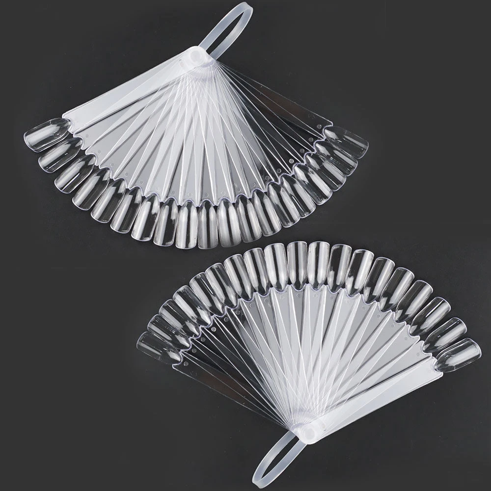 48 Pcs Transparent Nail Display Sticks 3 48 Pcs Transparent Nail Display Sticks