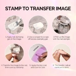 French Nail Stamper Kit 2PCS - Clear -Melody Susie 4 22e8d773 cf94 4893 80fa b260f0456a3b