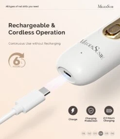 PC760G Manicure & Pedicure Nail Drill Kit 4600 RPM - Gold -Melody Susie 4 658b6c31 3265 4cd1 abdc 1e26202d725c