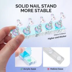 2 Sets Blue Acrylic Magnetic Nail Stand 12 2 Sets Blue Acrylic Magnetic Nail Stand -Melody Susie 4 83013857 05e7 48ba ae75 dd70c87735c4