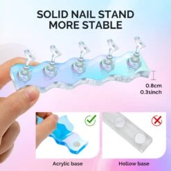 3 Sets Blue Acrylic Magnetic Nail Stand -Melody Susie 4 8ae196e4 4571 4a32 aaf3 890f7fe75422