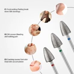 3Pcs 8mm Diamond Pedicure Cone Drill Bits Set 13 3Pcs 8mm Diamond Pedicure Cone Drill Bits Set -Melody Susie 4 a63d1e91 c3ed 4207 8099 8b73f14519aa