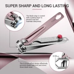 Stainless Steel Nail Clippers 3 In 1 Kit - Pink -Melody Susie 4 d21e14b0 e01a 4a17 bc21 26d1577c470c