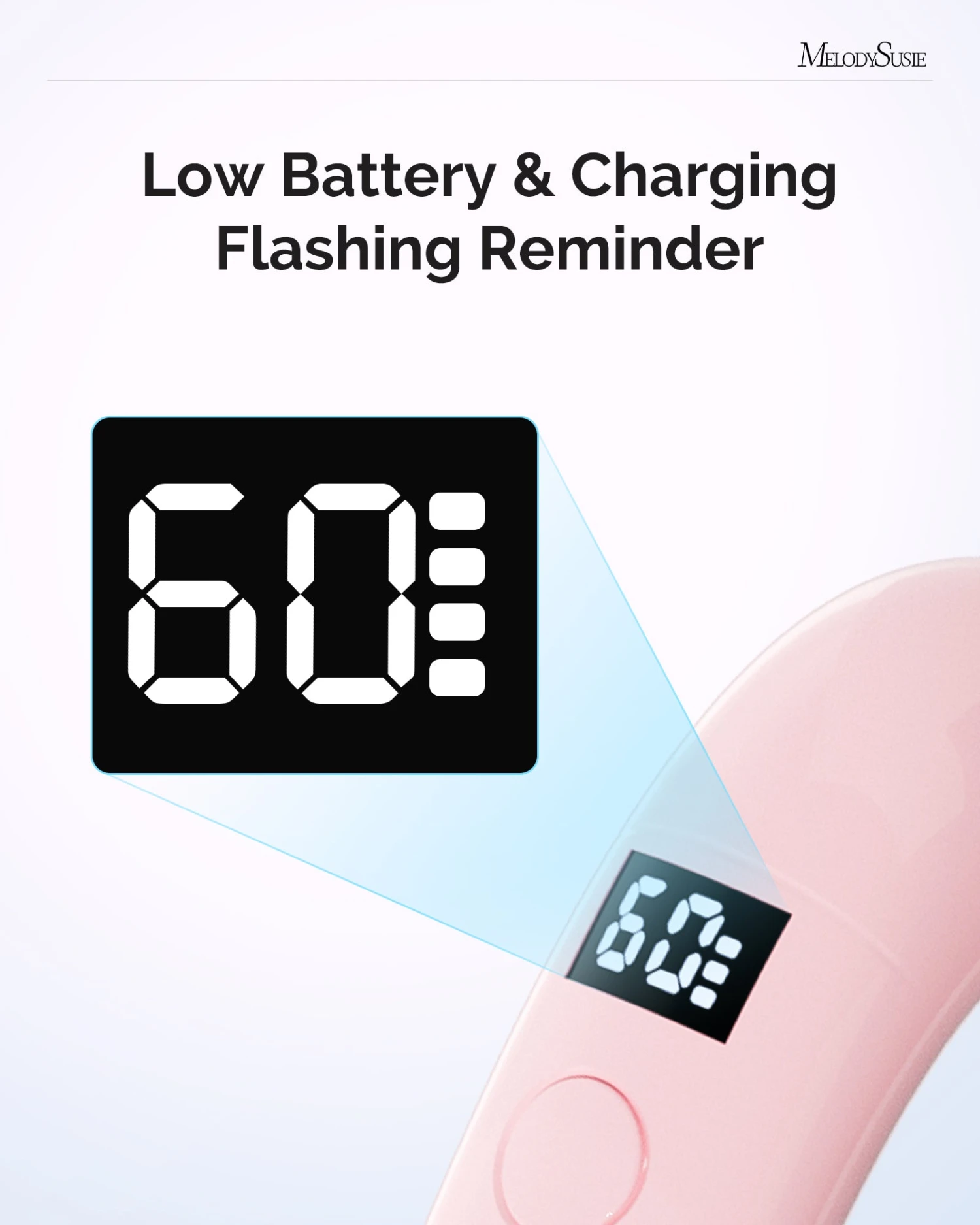 P-ART01A Rechargeable LED/UV Nail Lamp - Pink 7 P-ART01A Rechargeable LED/UV Nail Lamp - Pink - Image 5