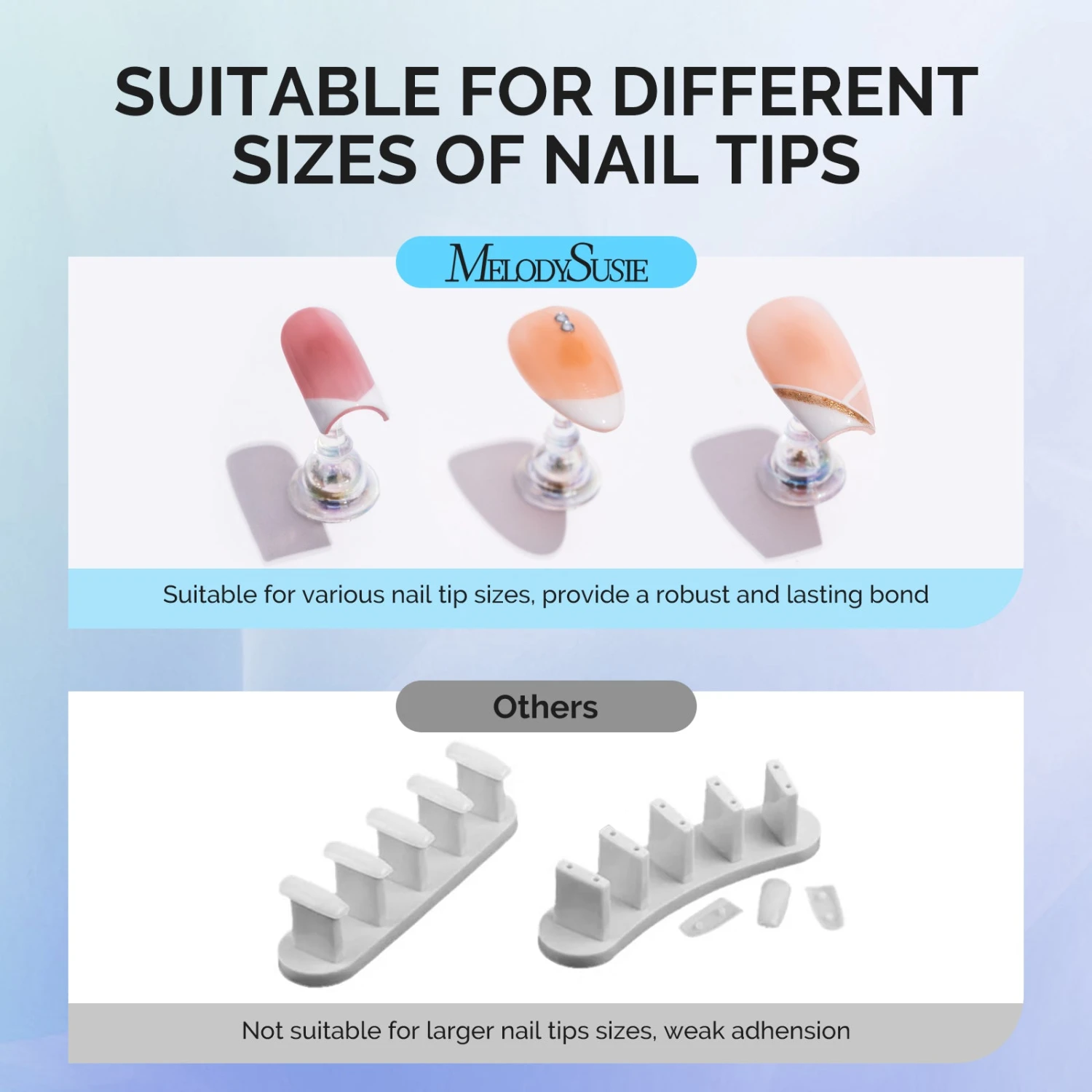 2 Sets Blue Acrylic Magnetic Nail Stand 7 2 Sets Blue Acrylic Magnetic Nail Stand - Image 5