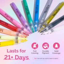 Nail Art Pens Set 12 Colors 0.7mm -Melody Susie 5 7f4c61cf 0c93 4b80 8a9c 896d925b3381