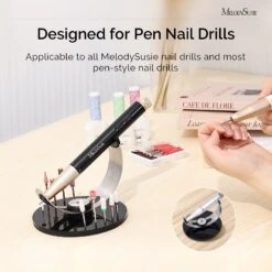 Pen Nail Drill Holder With 10 Holes Nail Drill Bits -Melody Susie 5 a823542f 0a1f 4bf1 b432 3ff54f727af4