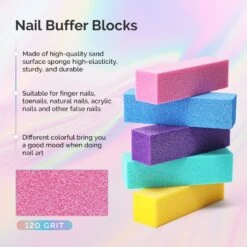 Professional Nail Files And Buffers 16Pcs Kit - 100/180 Grit -Melody Susie 5 b1c39b44 a964 4080 8edc d859658cfabd