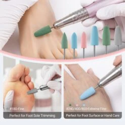 6Pcs Polish Pedicure Nail Drill Bits With 16 Holes Bits Holder Set 17 6Pcs Polish Pedicure Nail Drill Bits With 16 Holes Bits Holder Set -Melody Susie 6 420888a4 1064 4863 86b9 89a423e875a6