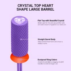 Crystal Top Pink Heart Shape Tungsten Carbide Nail Drill Bit -Melody Susie 6 811266eb f077 43b9 b352 694f923f1a6a