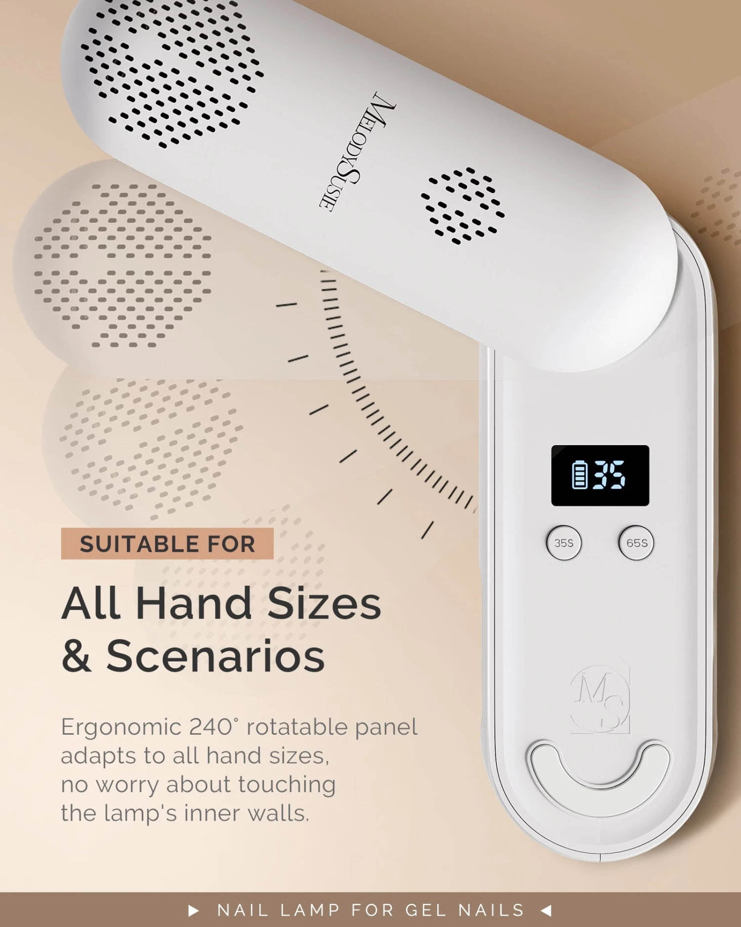 P-Plus20F Innovative UV Protection Rechargeable UV/LED Nail Lamp 9 P-Plus20F Innovative UV Protection Rechargeable UV/LED Nail Lamp - Image 7