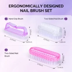 3 Pack Nail Brush Set -Melody Susie 6 dcbcce9f 45b4 4bf8 a360 2f995299f6b7