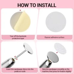 60 Pcs Replacement Sandpaper Discs With 25mm Metal Nail Drill Bit -Melody Susie 6 ebb42c97 dbbb 4b73 a902 511a99086d3c