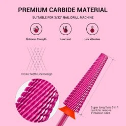 Super Long 5 In 1 Tungsten Carbide Nail Drill Bit -Melody Susie 71ZQi4ZK6IL. SL1500