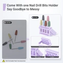 6Pcs Polish Pedicure Nail Drill Bits With 16 Holes Bits Holder Set 22 6Pcs Polish Pedicure Nail Drill Bits With 16 Holes Bits Holder Set -Melody Susie 7 169f1f1b 52bc 44c7 b701 498641bc25ae