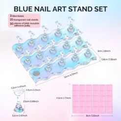 3 Sets Blue Acrylic Magnetic Nail Stand -Melody Susie 7 3d205192 86d8 44c8 b027 8b33ff387c6c