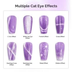 5 In 1 Multifunctional Cat Eye Gel Nail Polish Magnet - Purple -Melody Susie 81M2iw33n4L. SL1500
