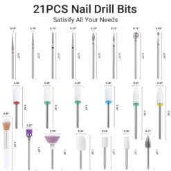 21Pcs Ceramic Diamond Carbide Nail Drill Bits Set 18 21Pcs Ceramic Diamond Carbide Nail Drill Bits Set -Melody Susie 8 b23d2403 fc9b 4000 aa32 eaf305efe766 1