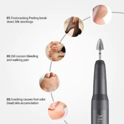 3Pcs 8mm Diamond Pedicure Cone Drill Bits Set 15 3Pcs 8mm Diamond Pedicure Cone Drill Bits Set -Melody Susie 9 2