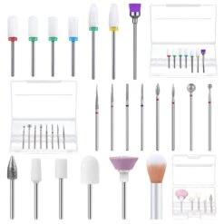 21Pcs Ceramic Diamond Carbide Nail Drill Bits With Portable Holder Case -Melody Susie 9 55162418 f33b 47fb 895a 05e15e4b31ed