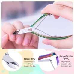Acrylic Nail Clippers 4 In 1 Kit-Rainbow -Melody Susie A 4pcsColorfulSet 06