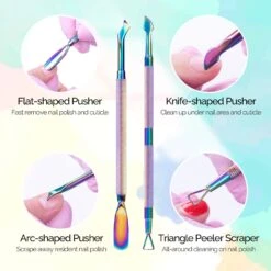 Acrylic Nail Clippers 4 In 1 Kit-Rainbow -Melody Susie A 4pcsColorfulSet 07