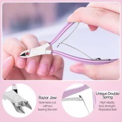 Acrylic Nail Clipper 4 In 1 Kit Pink -Melody Susie A 4pcsPinkSet 06