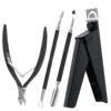 Acrylic Nail Clippers 4 In 1 Kit-Black