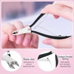 Acrylic Nail Clippers 4 In 1 Kit-Black -Melody Susie B 4pcsBlackSet 06