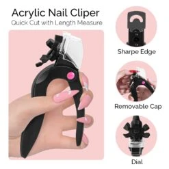 Rotary Adjustable Stainless Steel Acrylic Nail Clippers -Melody Susie BlackNailClipper 02 7ea3e7d9 ea66 4c20 b78f 85910ebe2632