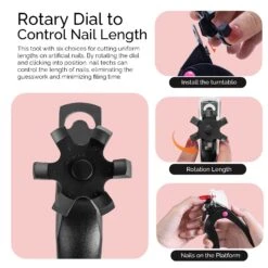 Rotary Adjustable Stainless Steel Acrylic Nail Clippers -Melody Susie BlackNailClipper 03 ffbeda2e 379f 4fbc 99f3 4b6167843f4a