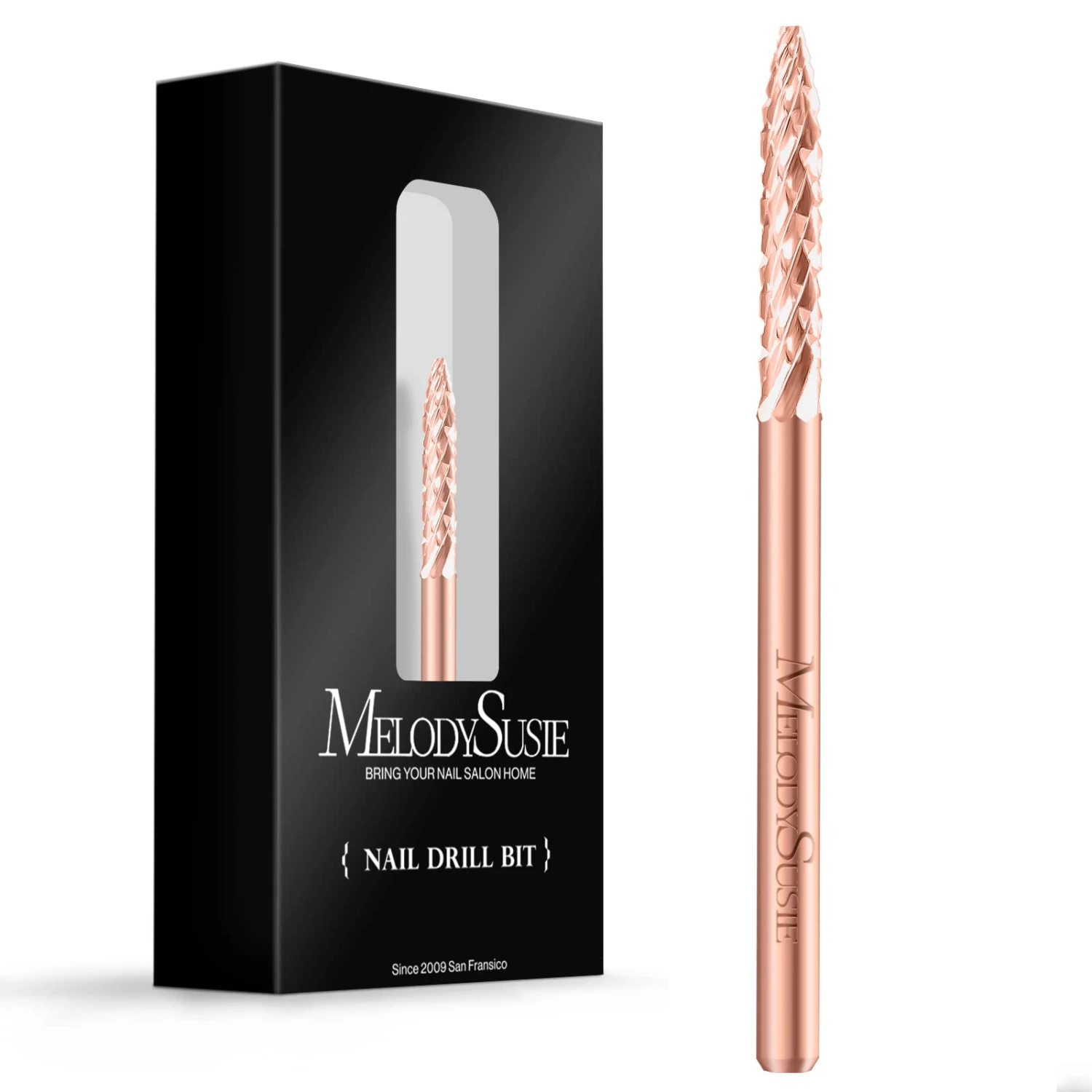 Tungsten Carbide Safety Under Nail Cleaner Nail Drill Bit Rose Gold 2 Tungsten Carbide Safety Under Nail Cleaner Nail Drill Bit Rose Gold